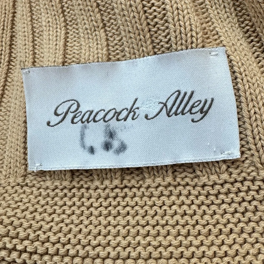Peacock Alley Tan Beige Cotton Throw Blanket 60 x 70‎
